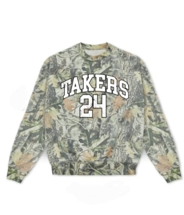 Takers Camo Crew Neck – Takers Entertainment LLC