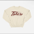 Takers “Candy Cane”Crew Neck (Cream/Red)