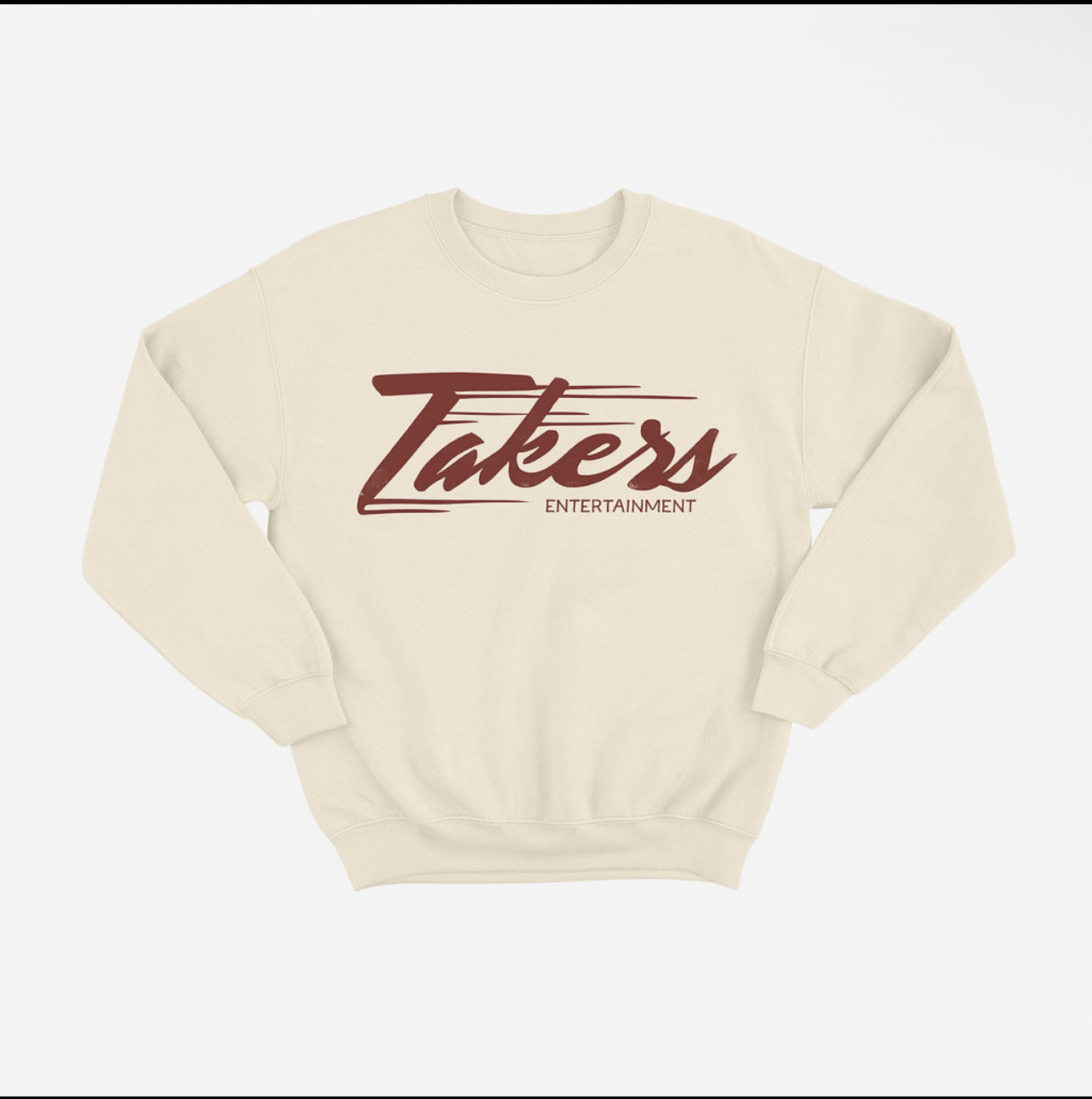 Takers “Candy Cane”Crew Neck (Cream/Red)