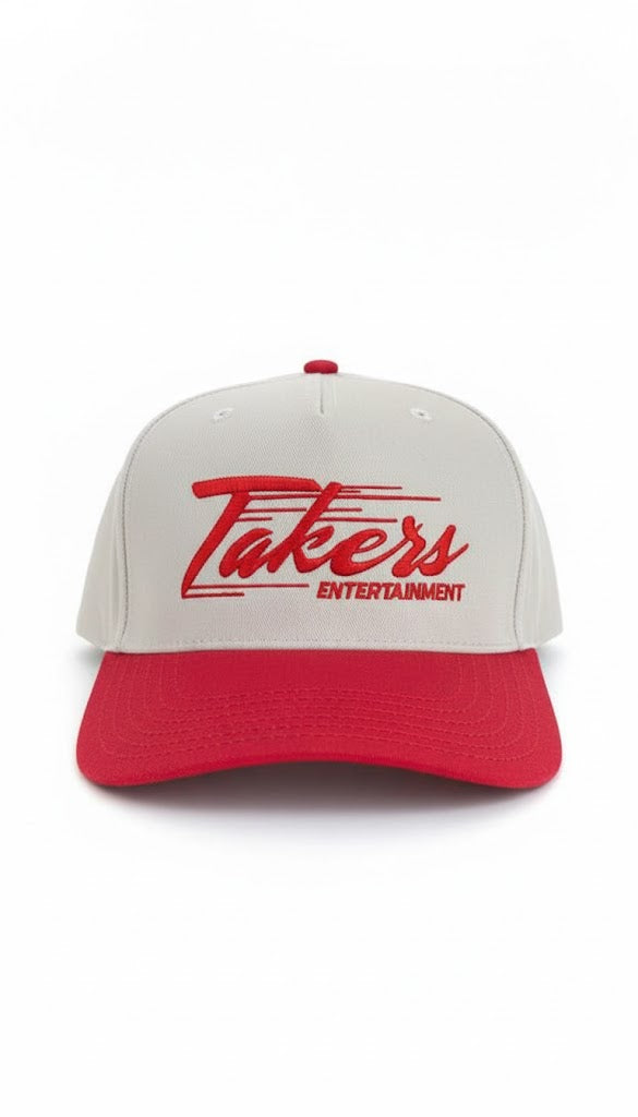 Takers Ent Hat (Cream/ Red)