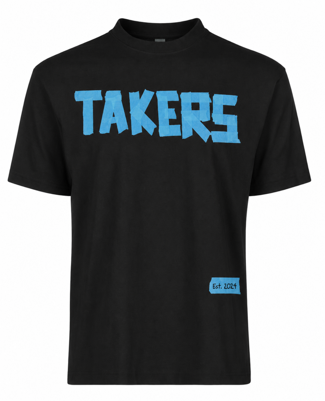 Takers “Tape” Tee (Blk/Carolina Blue)